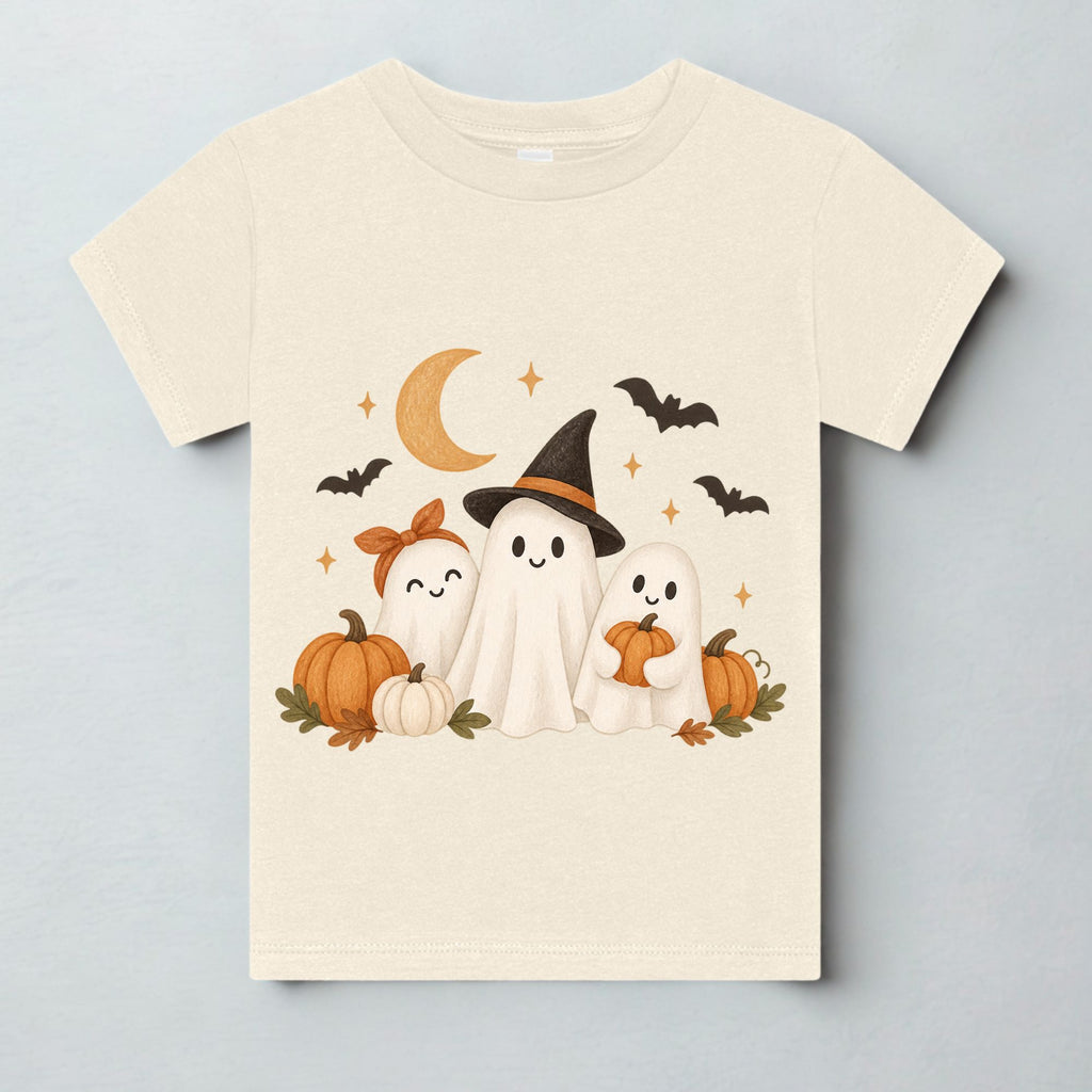 Cute Halloween Ghosts and Pumpkins tee