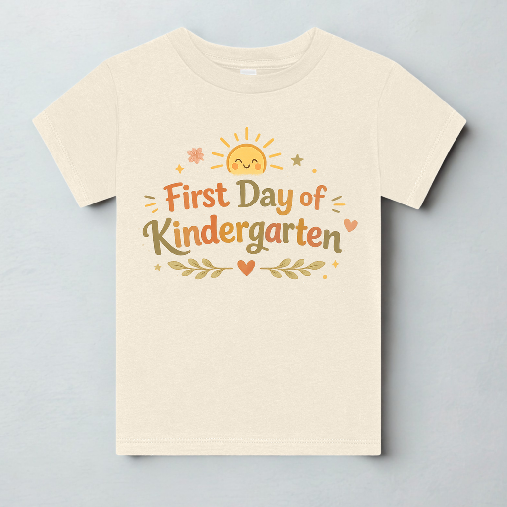 First Day of Kindergarten tee