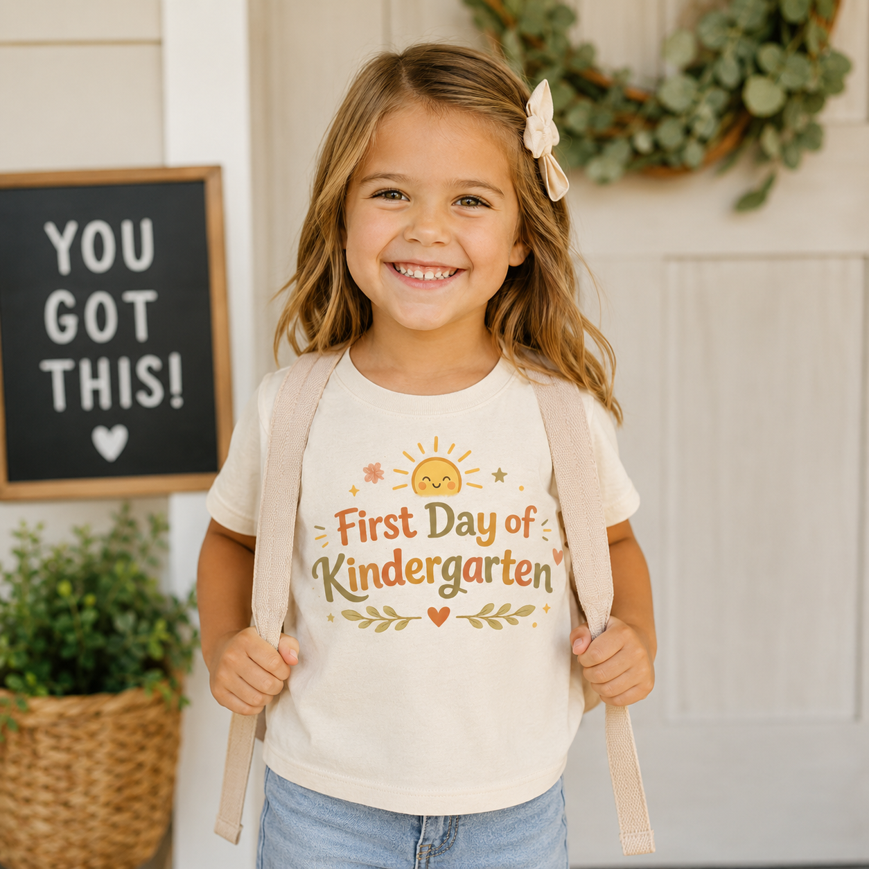 First Day of Kindergarten tee